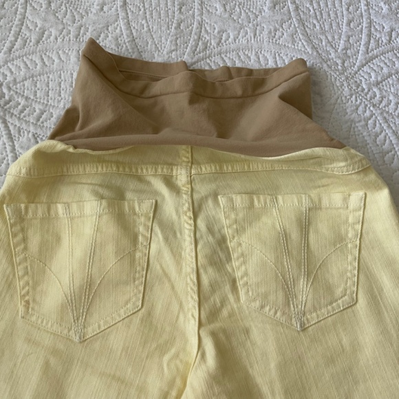 Maternity Jeans light yellow Indigo Blue brand - Picture 5 of 12